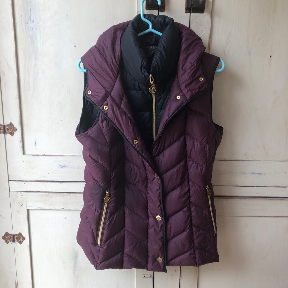 Michael Kors ultra light weight down filled vest